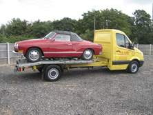 Classic car transportation